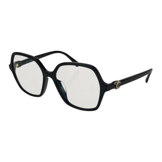 26004
CHANEL シャネル ココマーク サイズ54□16 ブラック 黒 ゴールド金具 プラスチック / メタル 3421-S-A サングラス メガネ 男女兼用 スクエア レディース SA36