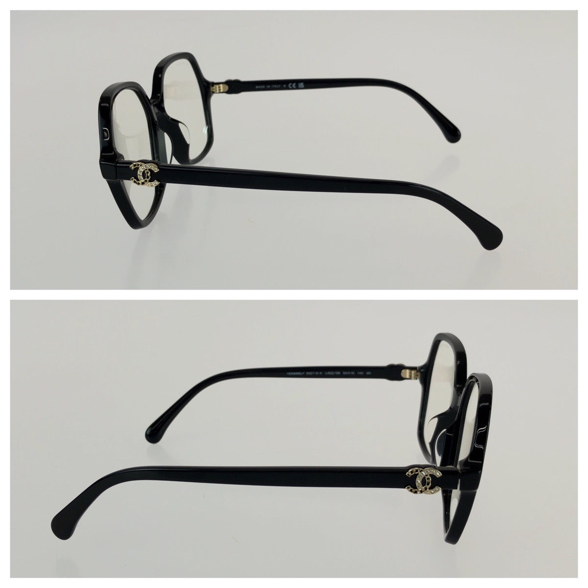 26004
CHANEL シャネル ココマーク サイズ54□16 ブラック 黒 ゴールド金具 プラスチック / メタル 3421-S-A サングラス メガネ 男女兼用 スクエア レディース SA36
