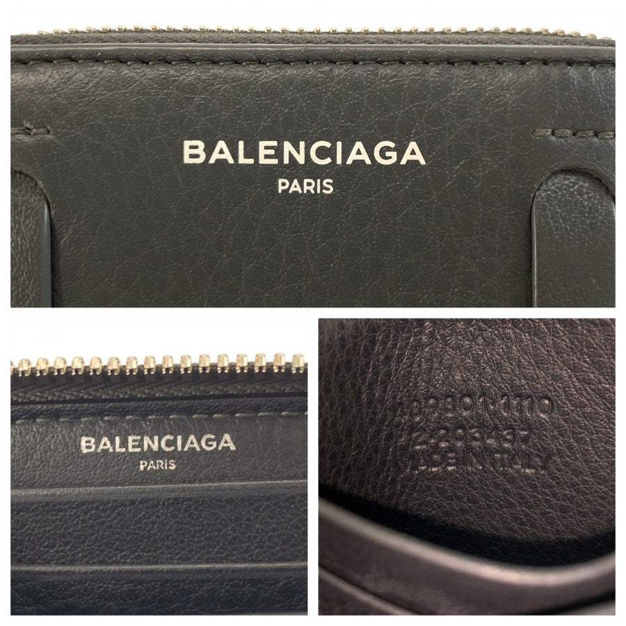26007
BALENCIAGA バレンシアガ エブリデイ グレー シルバー金具 レザー 489801 コインケース 小銭入れ メンズ A21