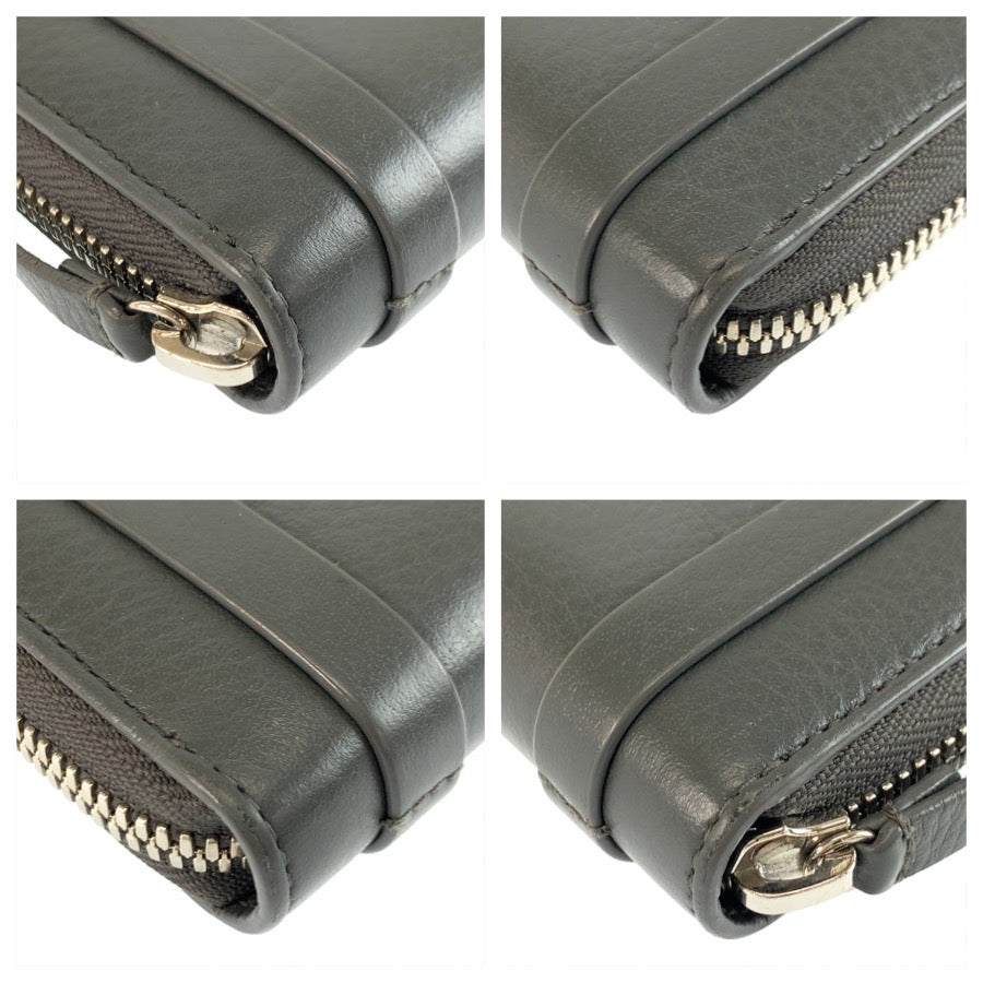 26007
BALENCIAGA バレンシアガ エブリデイ グレー シルバー金具 レザー 489801 コインケース 小銭入れ メンズ A21