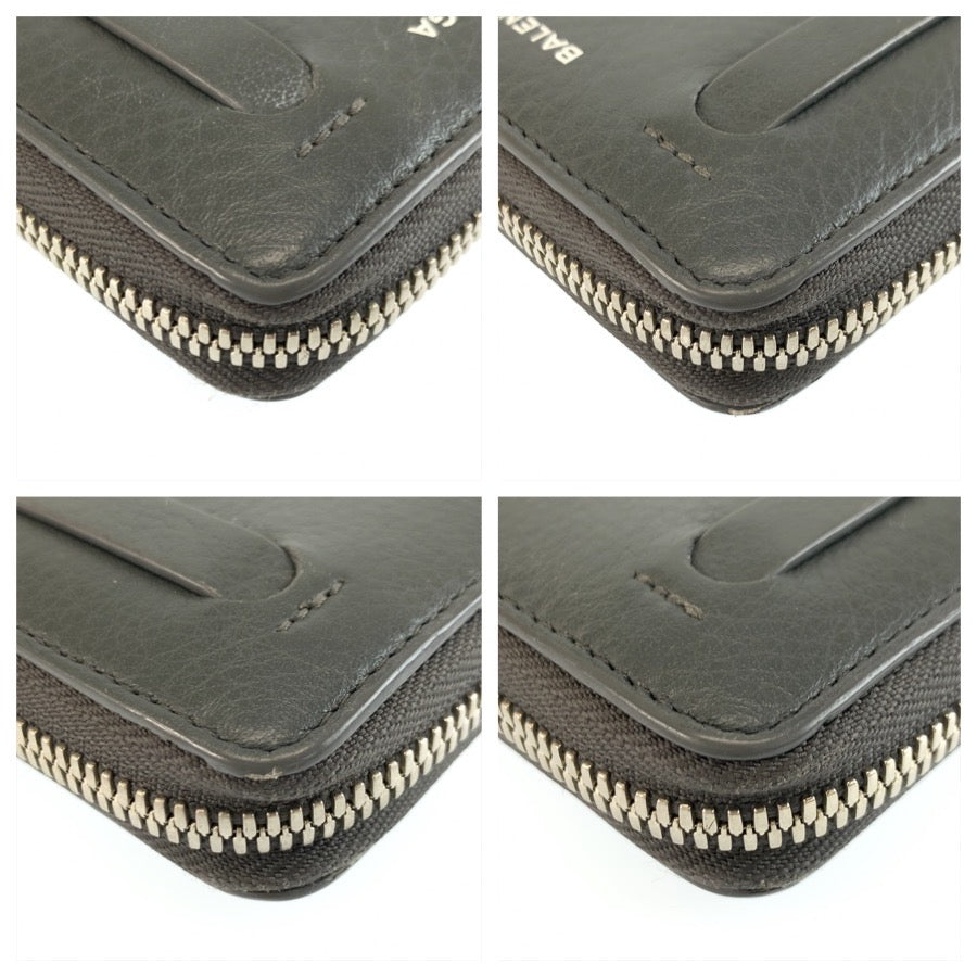 26007
BALENCIAGA バレンシアガ エブリデイ グレー シルバー金具 レザー 489801 コインケース 小銭入れ メンズ A21