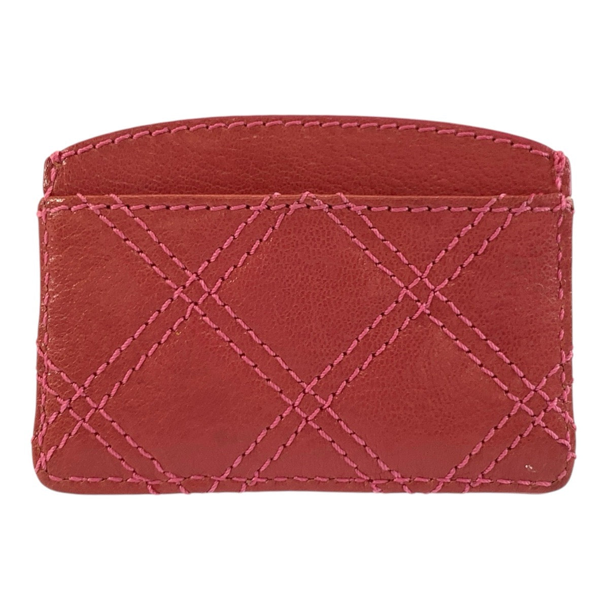 26009
MARC JACOBS マークジェイコブス キルティング ピンク ゴールド金具 レザー カードケース 名刺入れ レディース A2
