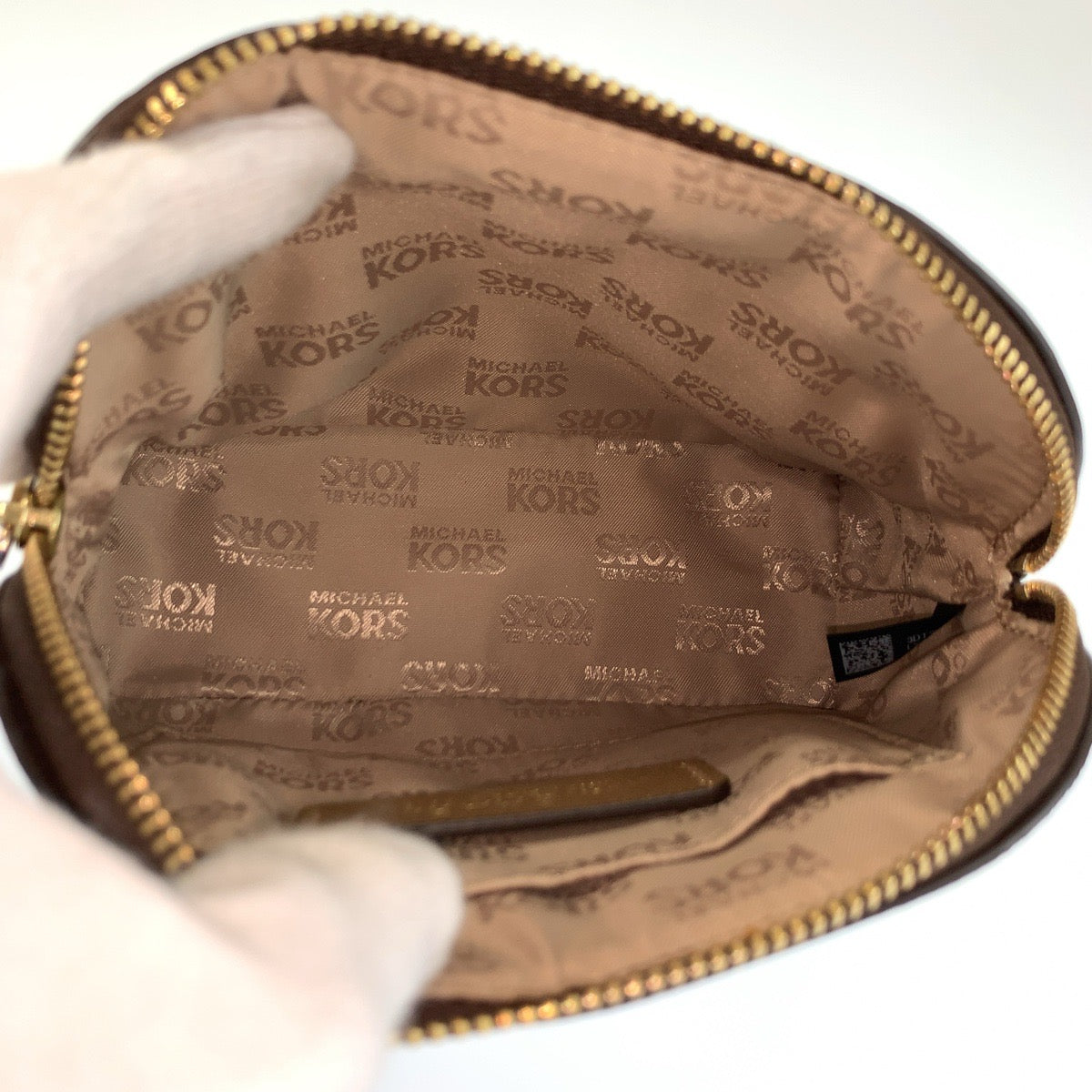 26012
Michael Kors マイケルコース MKシグネチャー 星 ブラウン ゴールド金具 PVC 35H7GIFU3M ポーチ メイクポーチ レディース A3