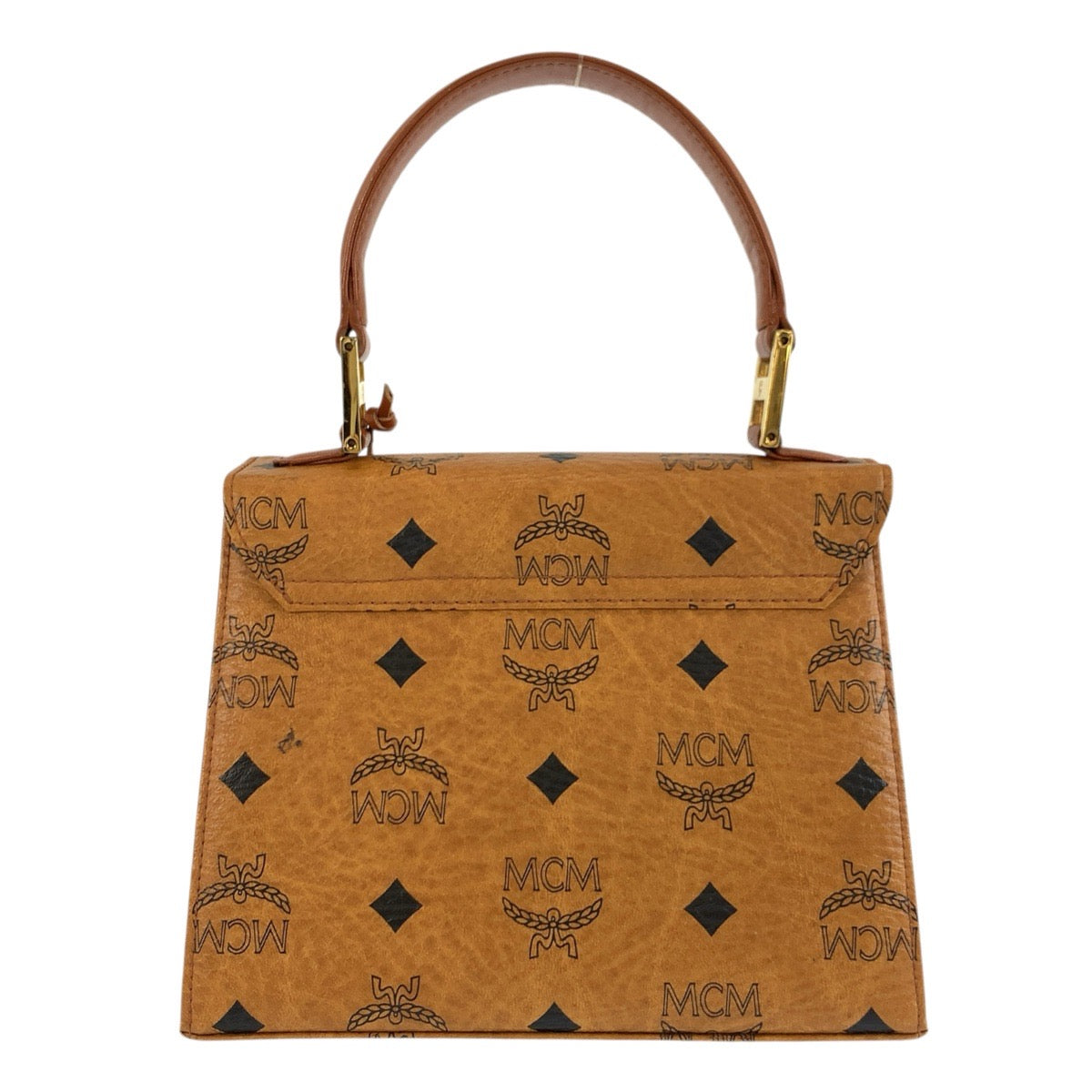 26016
MCM エム シー エム ヴィンテージ ヴィセトス ブラウン ゴールド金具 PVC ミニハンドバッグ ショルダーバッグ 2way レディース ABP44