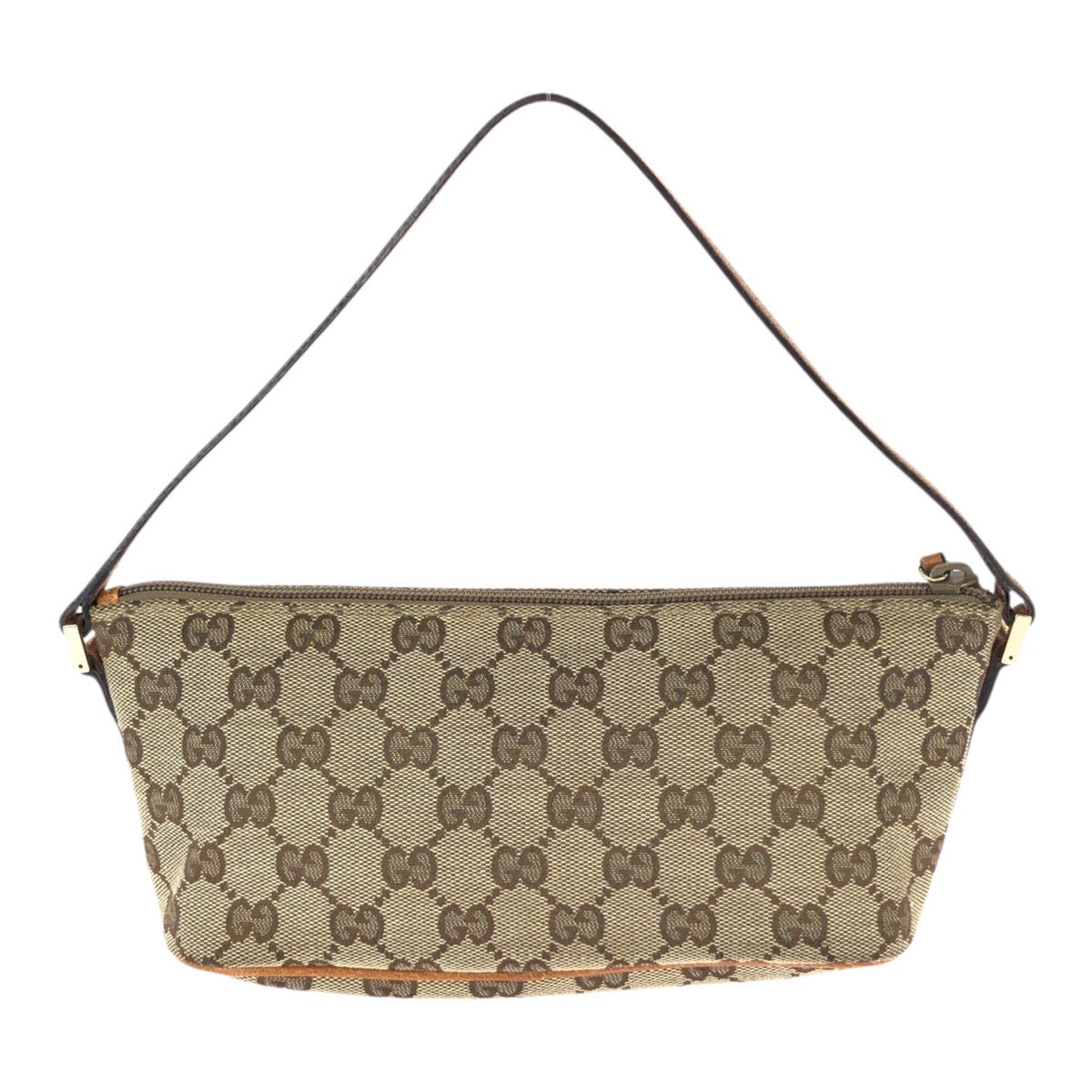 26018
GUCCI グッチ ヴィンテージ ベージュ ゴールド金具 GGキャンバス / レザー 07198 ハンドバッグ ポーチ レディース ABP35