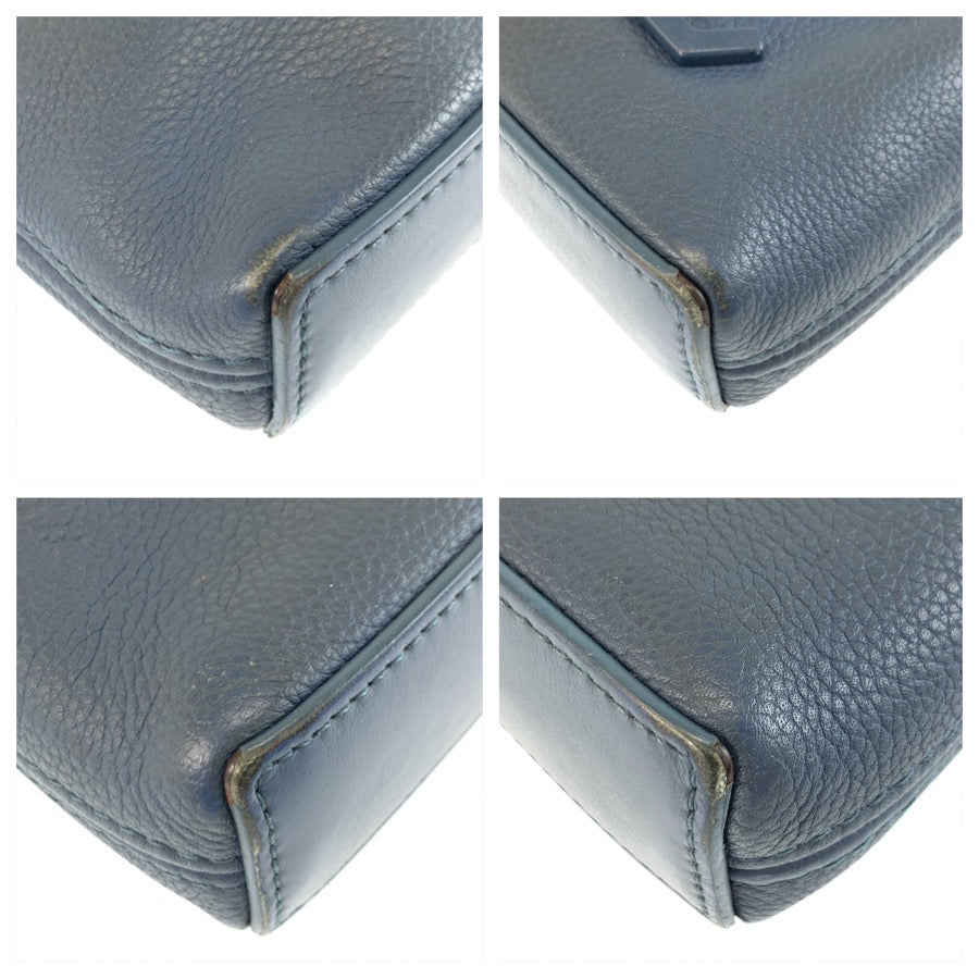 26020
LOUIS VUITTON ルイヴィトン LV アエログラム ポシェット IPAD ブルー シルバー金具 レザー M81029 クラッチバッグ セカンドバッグ メンズ AB49