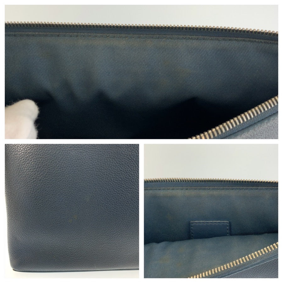 26020
LOUIS VUITTON ルイヴィトン LV アエログラム ポシェット IPAD ブルー シルバー金具 レザー M81029 クラッチバッグ セカンドバッグ メンズ AB49