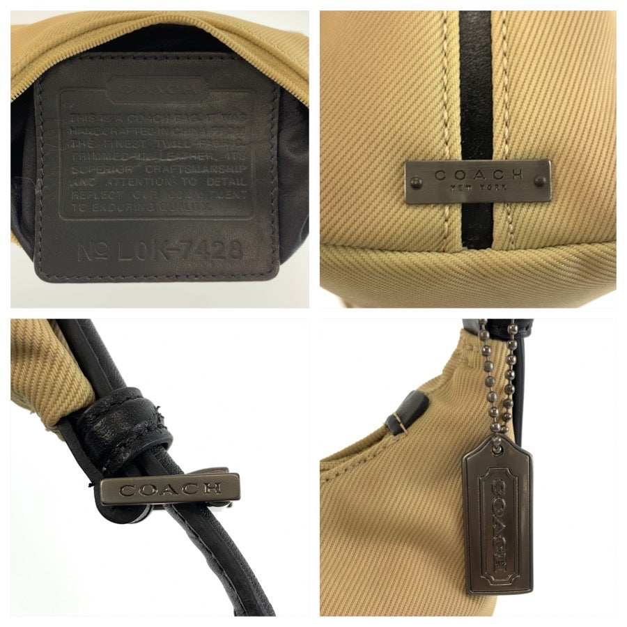 26032
COACH コーチ ベージュ ブラック ナイロン 7428 ハンドバッグ アクセサリー レディース AB7
