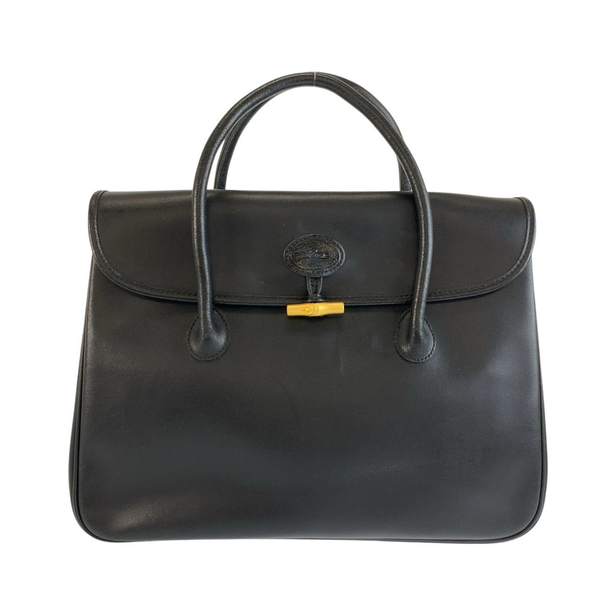 26042
Longchamp ロンシャン ロゾ ブラック 黒 ゴールド金具 レザー ハンドバッグ レディース ABP9