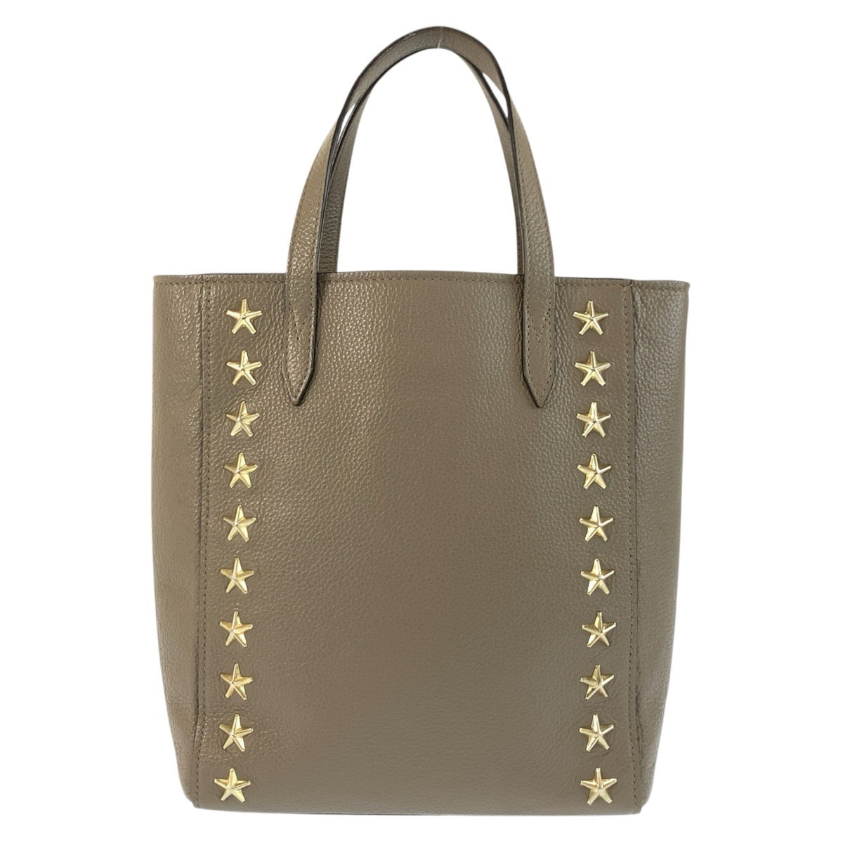 26044
JIMMY CHOO ジミーチュウ スタースタッズ ペガシ N/S グレージュ ゴールド金具 レザー トートバッグ ショルダーバッグ 2way レディース ABP30