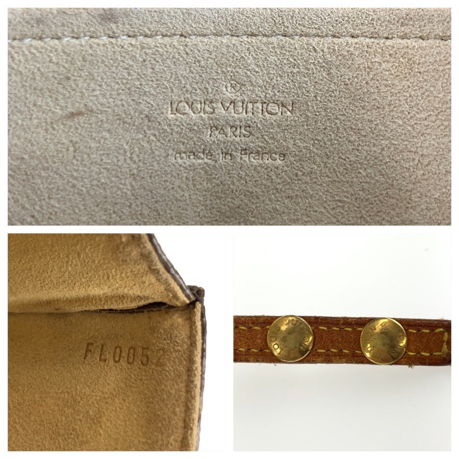 26045
LOUIS VUITTON ルイヴィトン モノグラム ポシェット ツインGM ブラウン ゴールド金具 PVC / レザー M51852 ショルダーバッグ ポシェット レディース B21