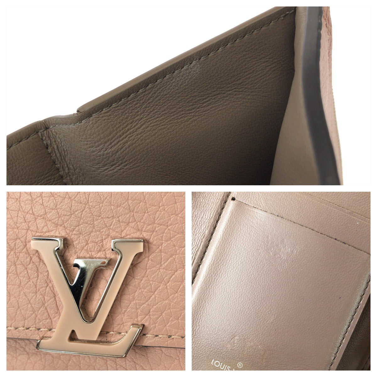 26046
LOUIS VUITTON ルイヴィトン ポルトフォイユ・カプシーヌ コンパクト ピンク シルバー金具 レザー M62156 折財布 コンパクトウォレット レディース ABP30