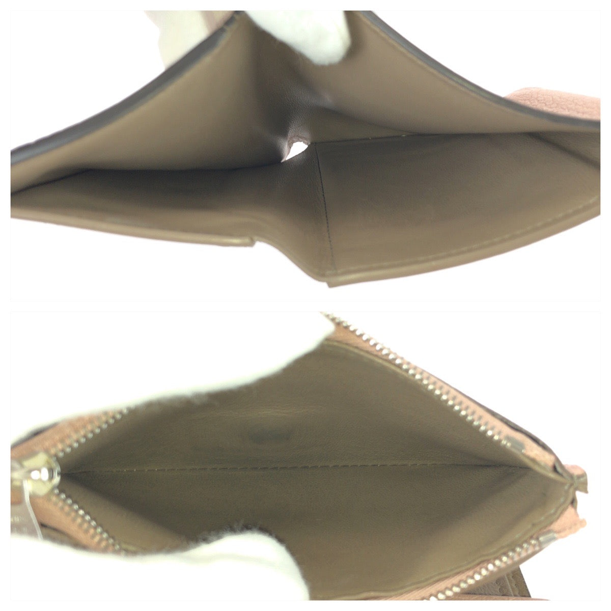 26046
LOUIS VUITTON ルイヴィトン ポルトフォイユ・カプシーヌ コンパクト ピンク シルバー金具 レザー M62156 折財布 コンパクトウォレット レディース ABP30
