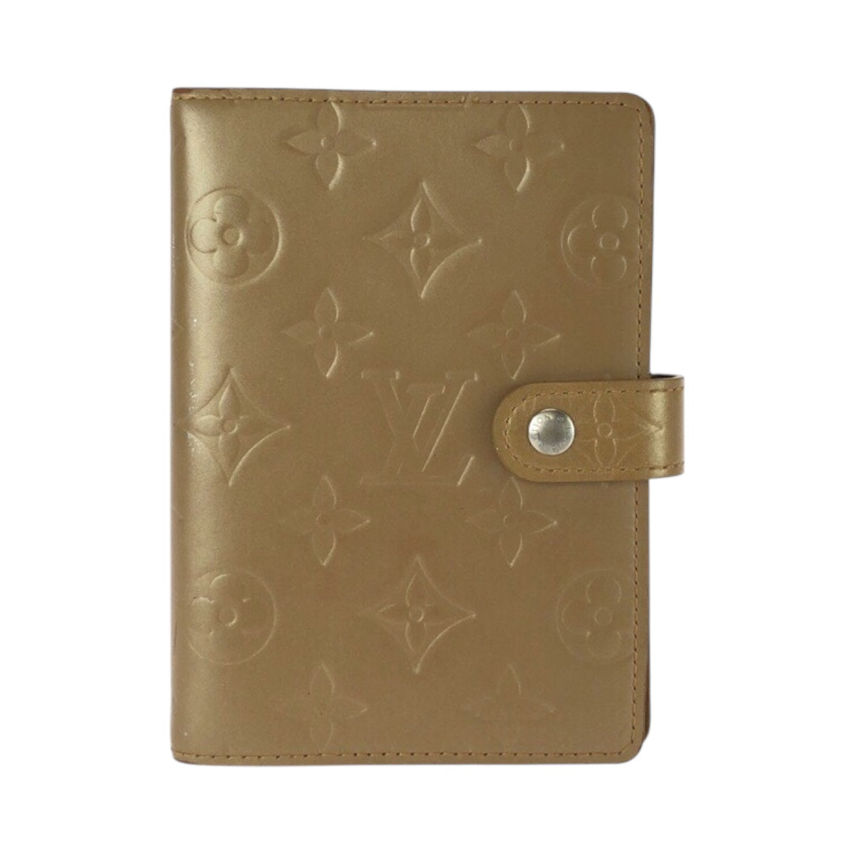 26047
LOUIS VUITTON ルイヴィトン モノグラム マット アジェンダ PM ゴールド レザー R20934 手帳カバー レディース AB8