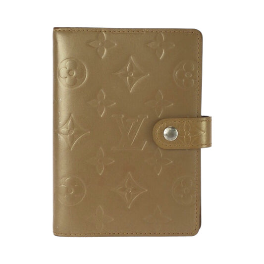 26047
LOUIS VUITTON ルイヴィトン モノグラム マット アジェンダ PM ゴールド レザー R20934 手帳カバー レディース AB8