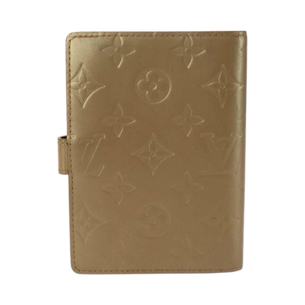26047
LOUIS VUITTON ルイヴィトン モノグラム マット アジェンダ PM ゴールド レザー R20934 手帳カバー レディース AB8