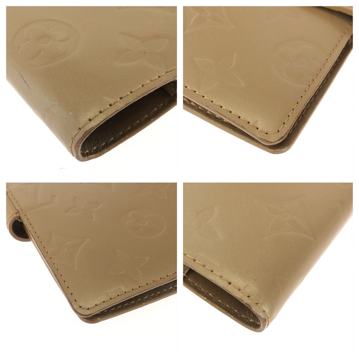 26047
LOUIS VUITTON ルイヴィトン モノグラム マット アジェンダ PM ゴールド レザー R20934 手帳カバー レディース AB8