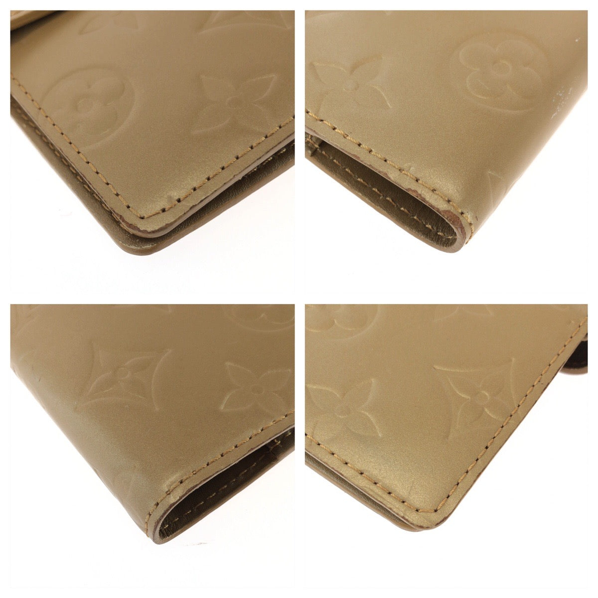 26047
LOUIS VUITTON ルイヴィトン モノグラム マット アジェンダ PM ゴールド レザー R20934 手帳カバー レディース AB8