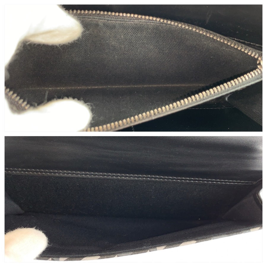 26055
VERSACE ヴェルサーチ ラグレカ ブラック 黒 シルバー金具 PVC ショルダーバッグ ウェアラブルウォレット レディース ABP21