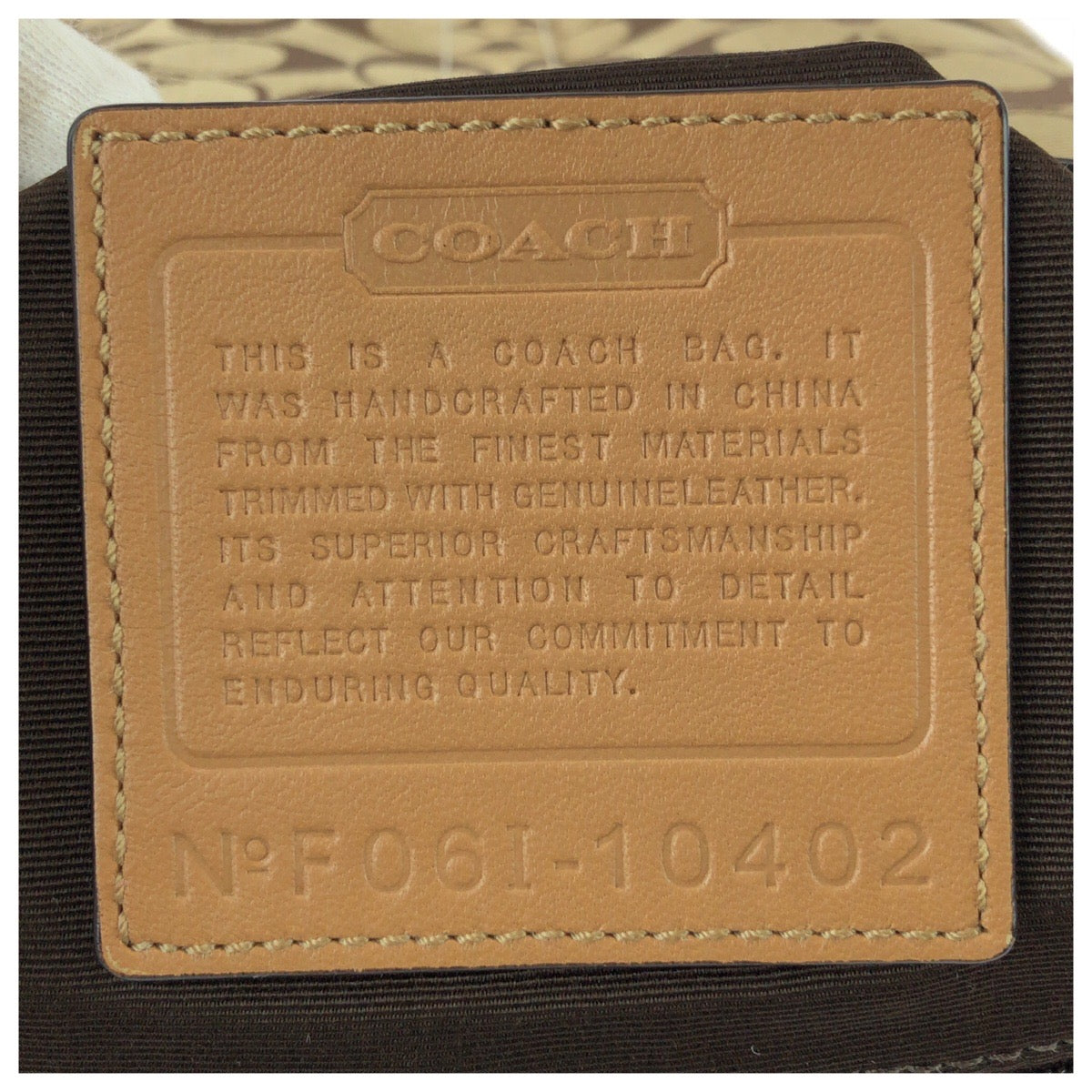 26057
COACH コーチ シグネチャー ベージュ ブラウン ゴールド金具 キャンバス / レザー 10402 ショルダーバッグ レディース ABP10