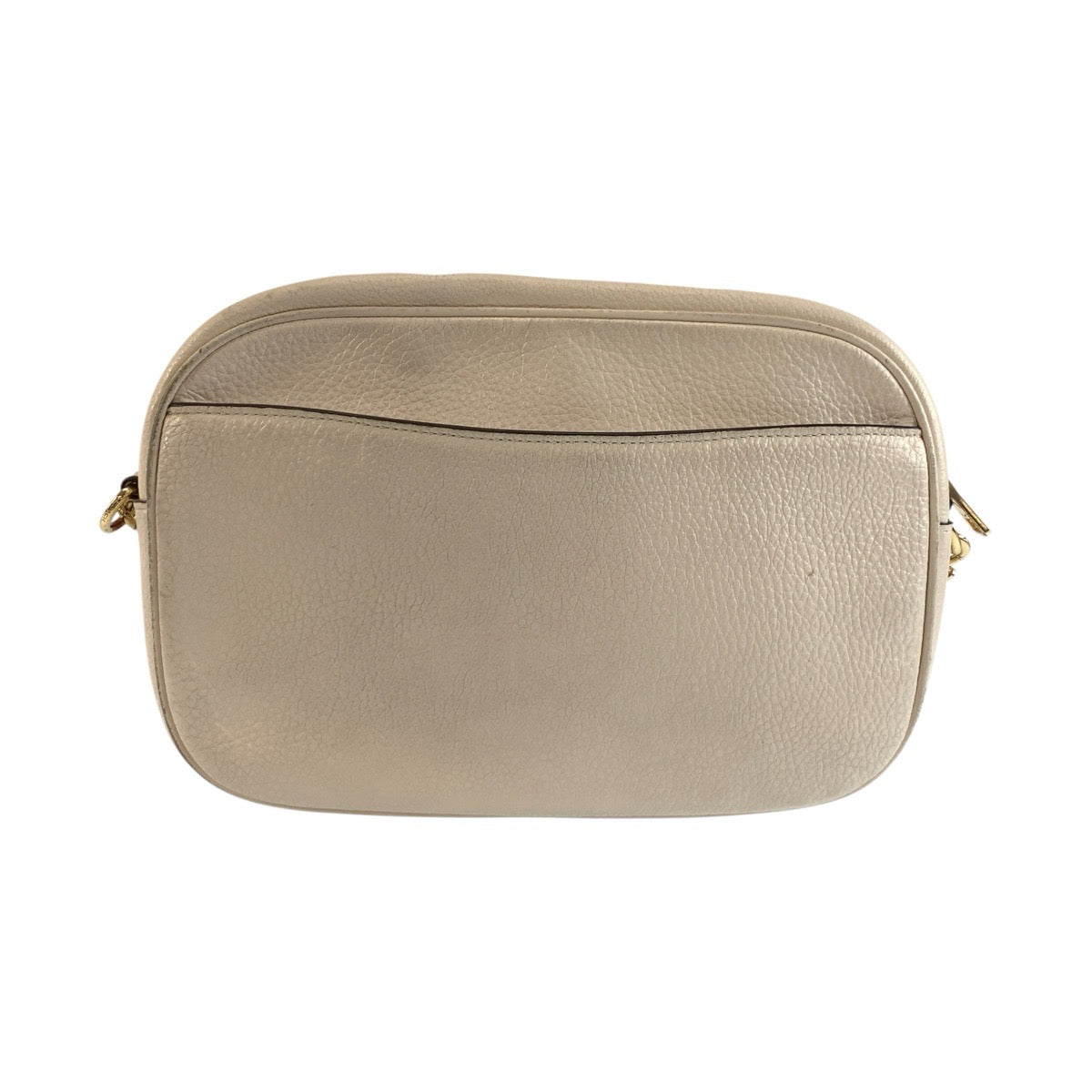 26067
COACH コーチ ホワイト クリーム ゴールド金具 レザー CA207 ショルダーバッグ メッセンジャーバッグ レディース AB3
