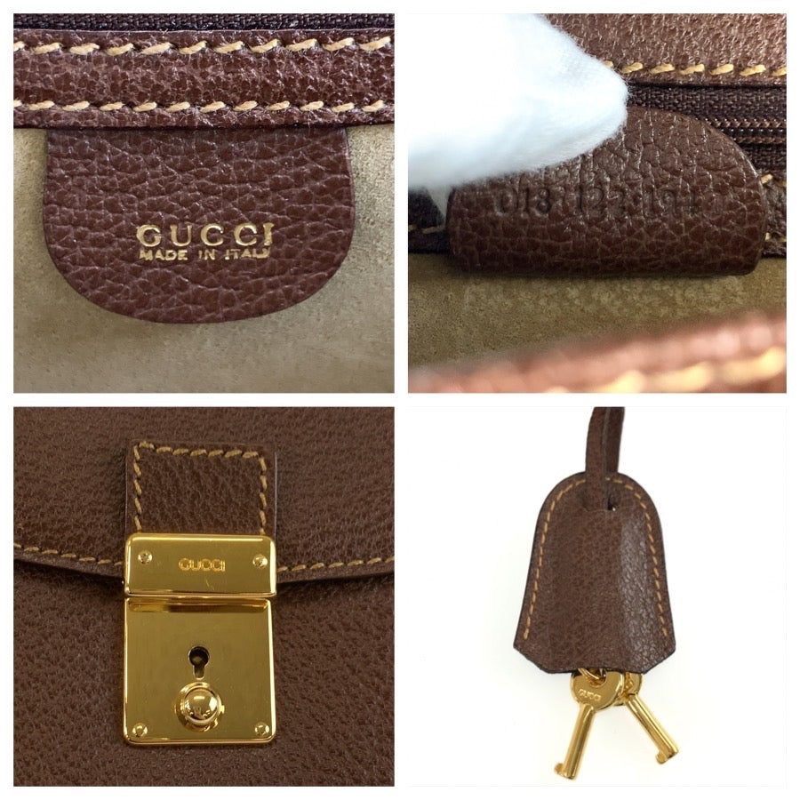 26069
GUCCI グッチ ブラウン ゴールド金具 レザー 018 122 194 クラッチバッグ セカンドバッグ メンズ ABP28