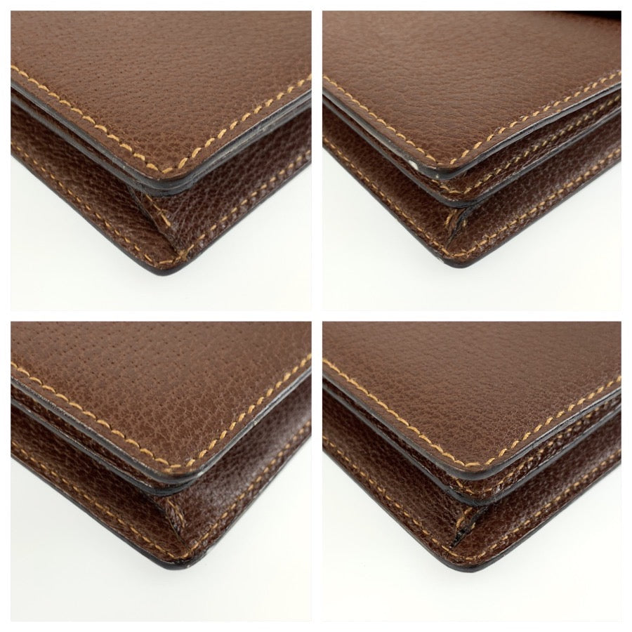 26069
GUCCI グッチ ブラウン ゴールド金具 レザー 018 122 194 クラッチバッグ セカンドバッグ メンズ ABP28