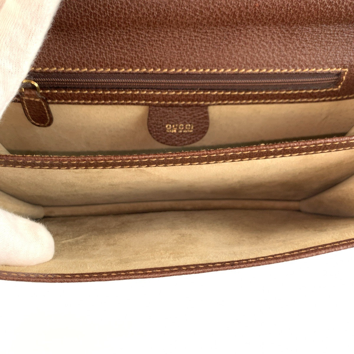 26069
GUCCI グッチ ブラウン ゴールド金具 レザー 018 122 194 クラッチバッグ セカンドバッグ メンズ ABP28