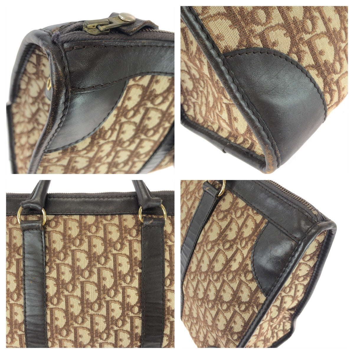 26071
Dior ディオール ヴィンテージ トロッター ブラウン ゴールド金具 キャンバス / レザー ハンドバッグ ボストンバッグ ビジネスバッグ 男女兼用 レディース AB42
