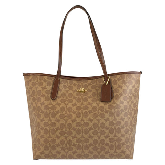 26073
COACH コーチ シグネチャー ブラウン ゴールド金具 PVC A2544 トートバッグ ショルダーバッグ レディース SA16