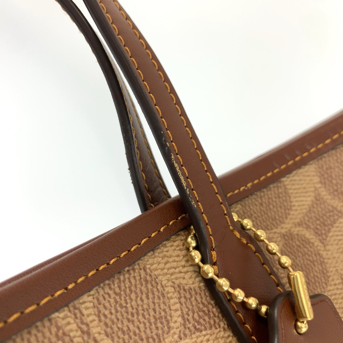 26073
COACH コーチ シグネチャー ブラウン ゴールド金具 PVC A2544 トートバッグ ショルダーバッグ レディース SA16
