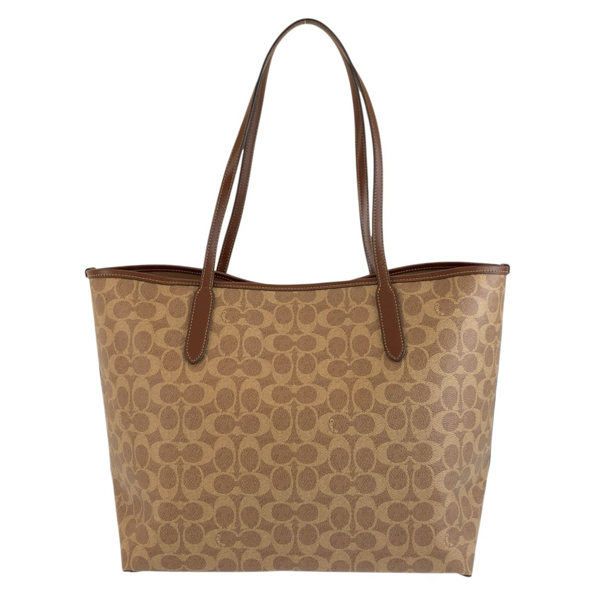 26073
COACH コーチ シグネチャー ブラウン ゴールド金具 PVC A2544 トートバッグ ショルダーバッグ レディース SA16