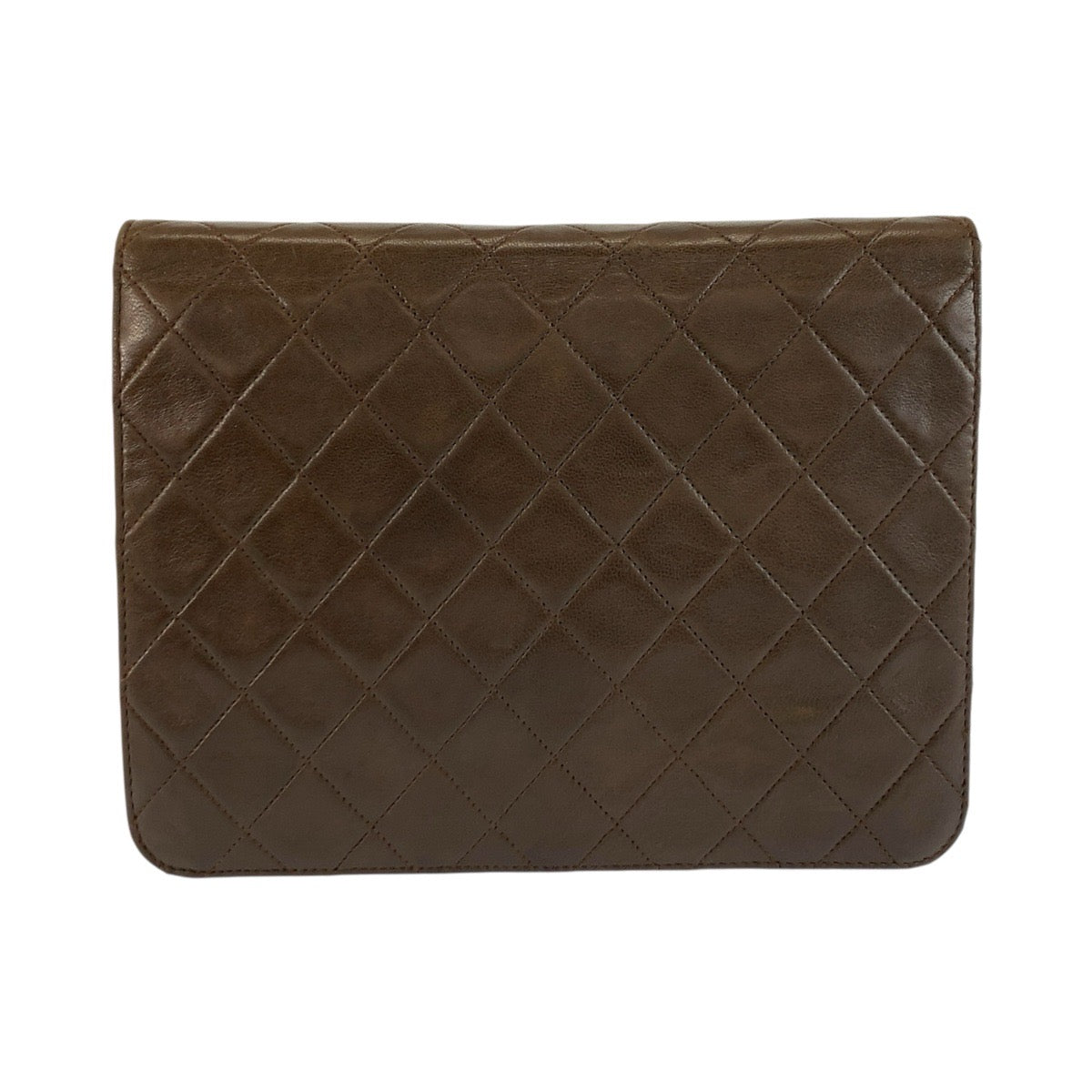 26074
CHANEL シャネル ヴィンテージ マトラッセ ブラウン ゴールド金具 レザー チェーンショルダーバッグ レディース ABP900