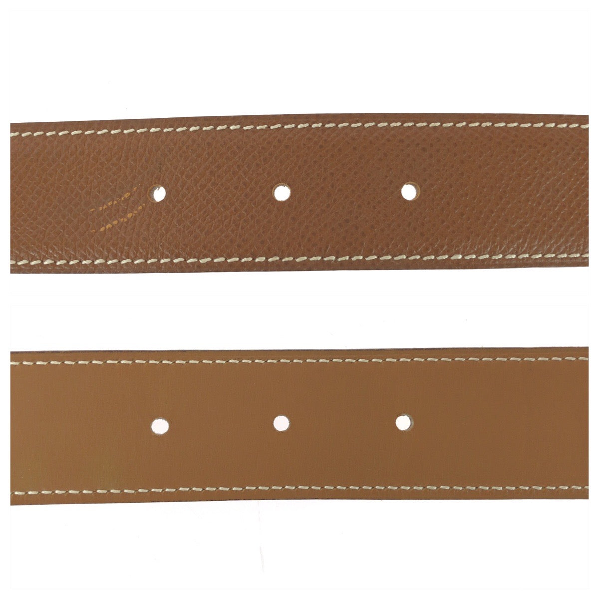 26077
HERMES エルメス リバーシブルベルト 65cm/25.5インチ ブラウン ゴールド金具 レザー / メッキ ベルト ○Y刻印 レディース ABP44