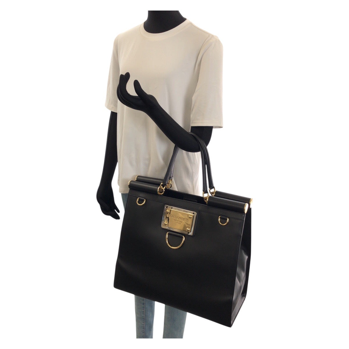 26086
DOLCE&GABBANA ドルチェアンドガッバーナ シシリー 2way ブラック 黒 ゴールド金具 レザー トートバッグ ビジネスバッグ ショルダーバッグ メンズ SA170000