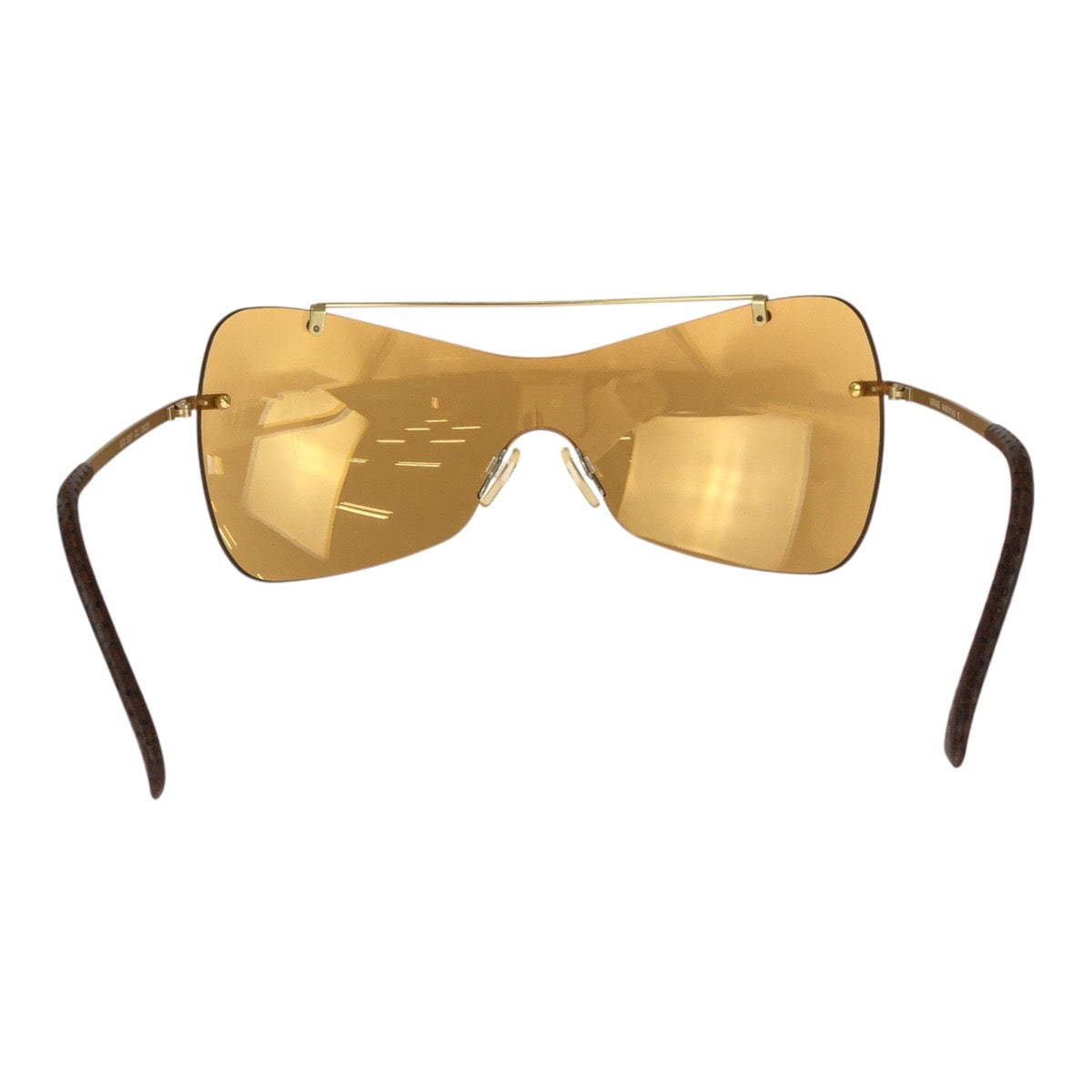 26090
VERSACE ヴェルサーチ シールド オレンジ ゴールド金具 メタル / プラスチック Versace S83P 13M 251 サングラス 男女兼用 バタフライ レディース AB9