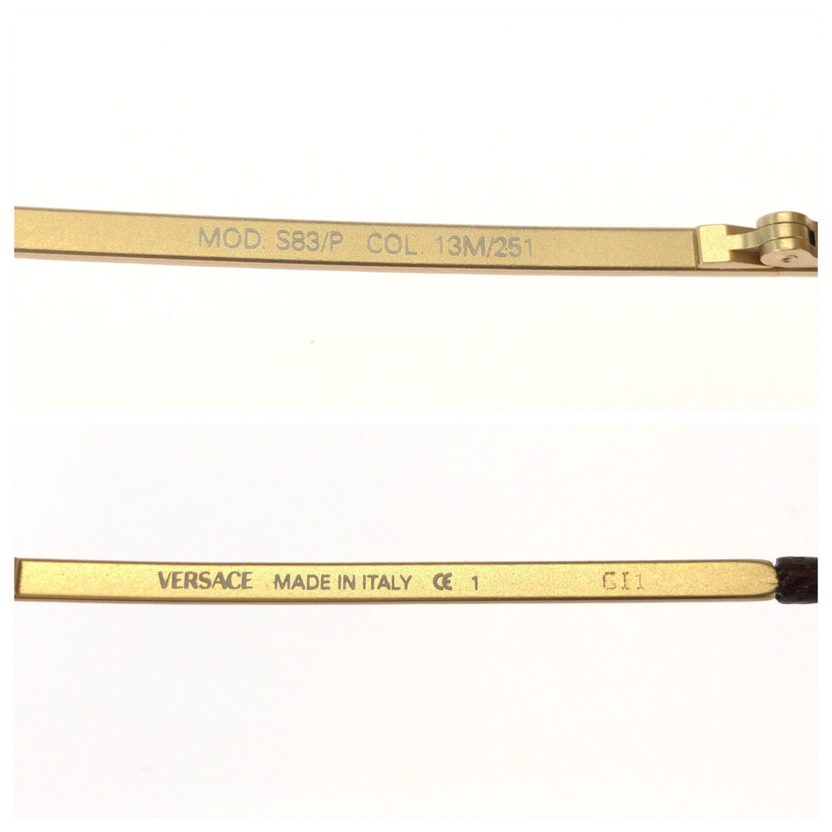 26090
VERSACE ヴェルサーチ シールド オレンジ ゴールド金具 メタル / プラスチック Versace S83P 13M 251 サングラス 男女兼用 バタフライ レディース AB9