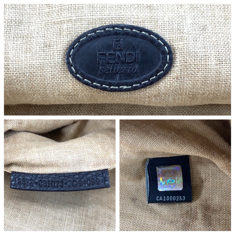 26093
FENDI フェンディ セレリア ズッカ ブラウン キャンバス / レザー 8BH173 トートバッグ ビジネスバッグ ハンドバッグ メンズ ABP50