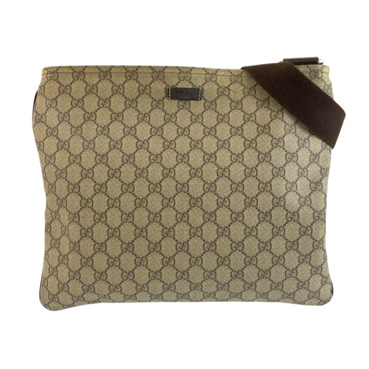 26094
GUCCI グッチ ベージュ ブラウン GGスプリームキャンバス 201446 ショルダーバッグ メッセンジャーバッグ レディース ABP37