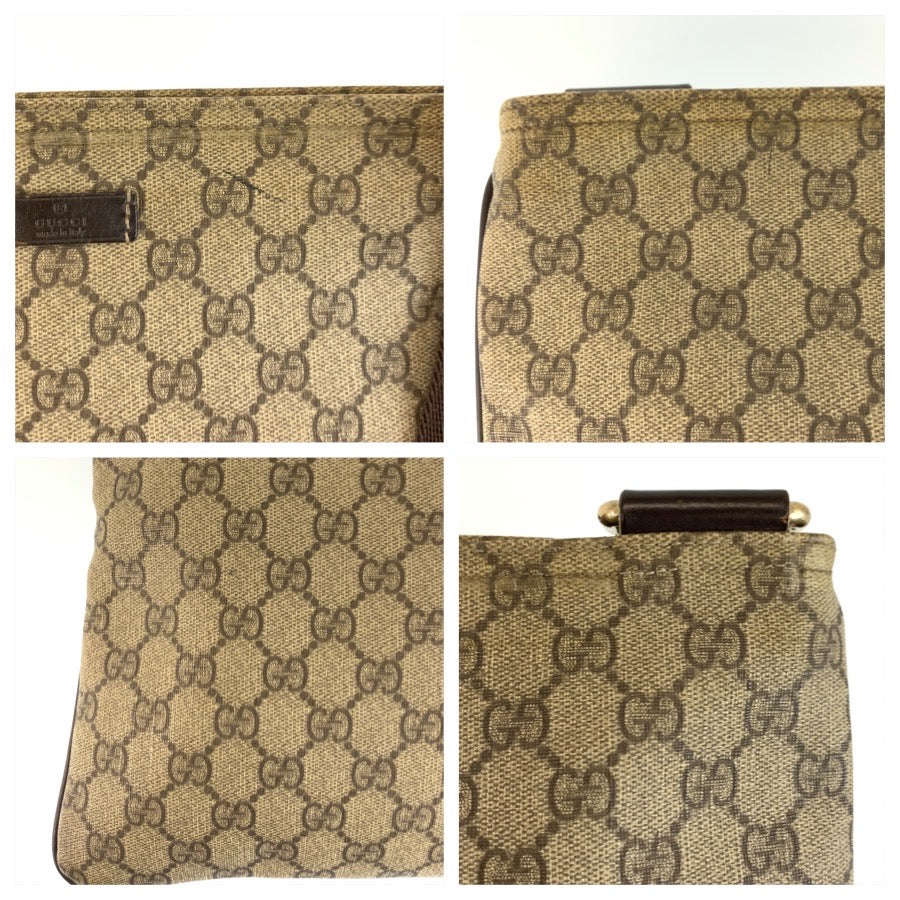 26094
GUCCI グッチ ベージュ ブラウン GGスプリームキャンバス 201446 ショルダーバッグ メッセンジャーバッグ レディース ABP37