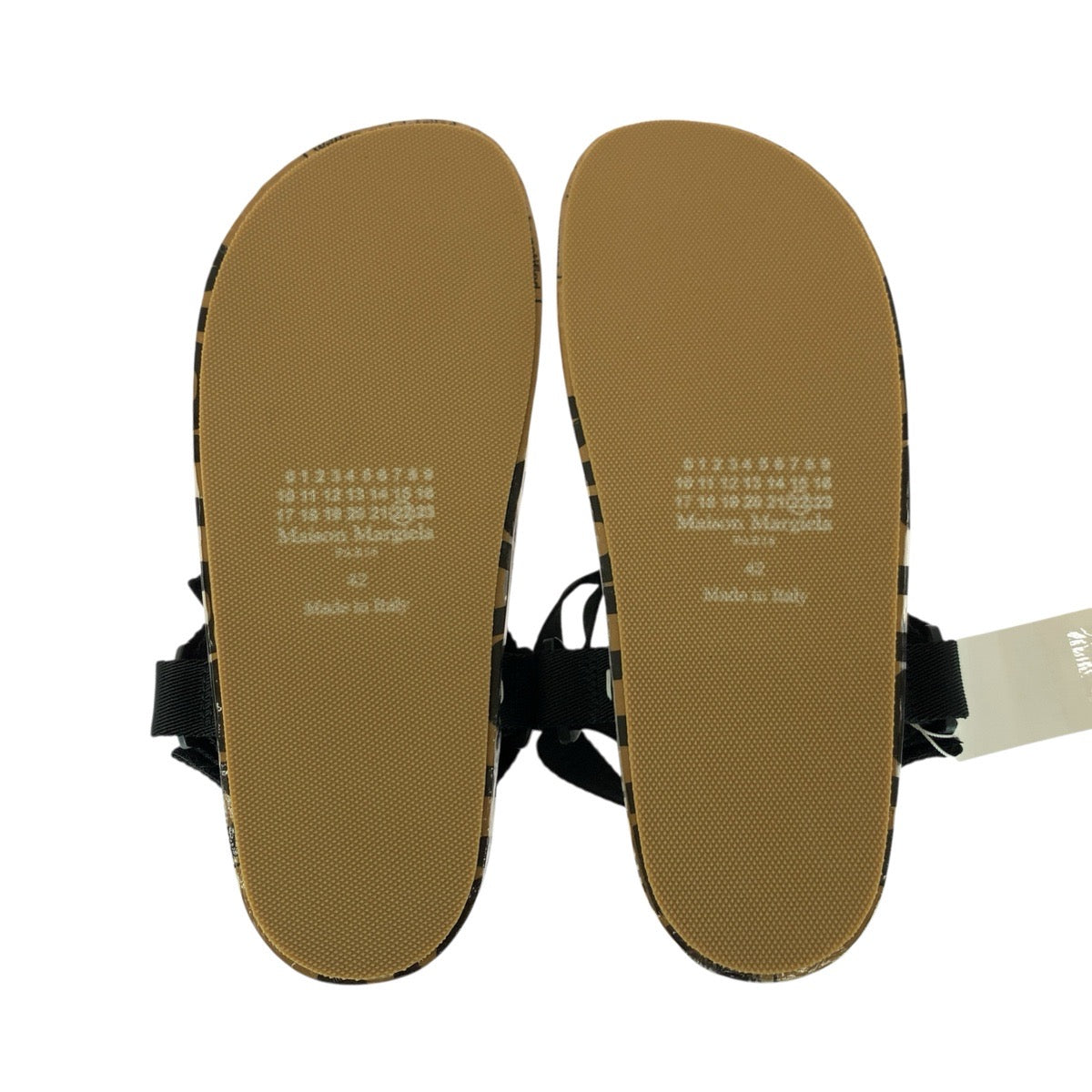 26108
Maison Margiela メゾン マルジェラ サイズ42 ブラウン ブラック ナイロン / レザー / ラバー S57WP0094 サンダル トラップサンダル メンズ N