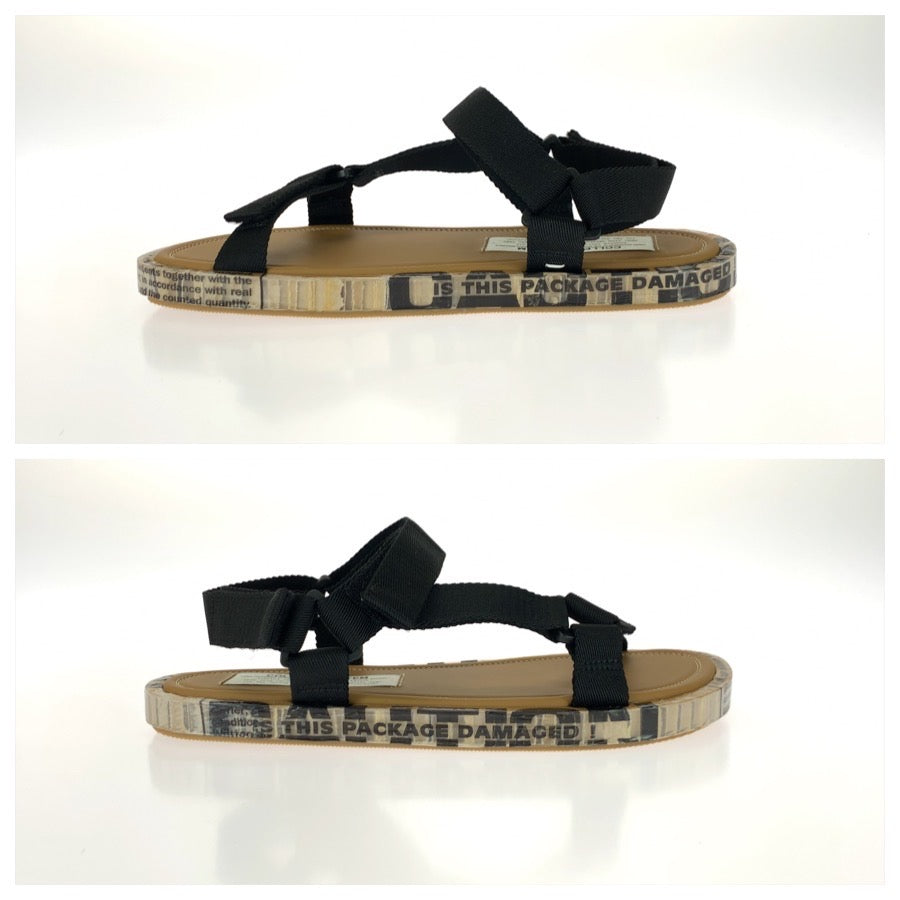 26108
Maison Margiela メゾン マルジェラ サイズ42 ブラウン ブラック ナイロン / レザー / ラバー S57WP0094 サンダル トラップサンダル メンズ N