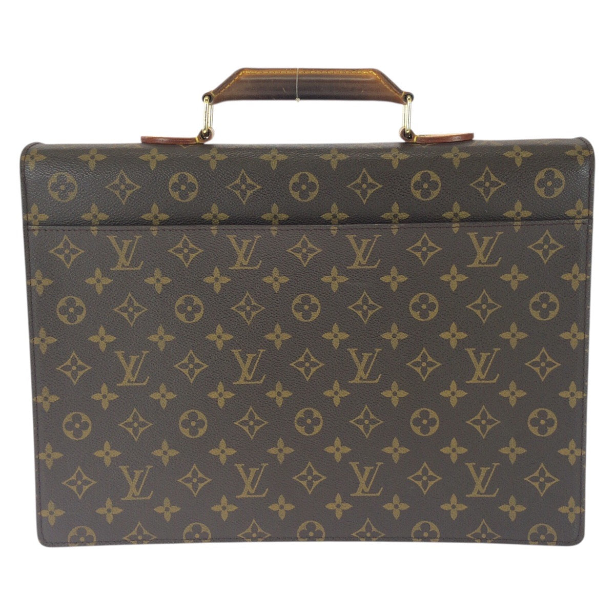 26110
LOUIS VUITTON ルイヴィトン モノグラム セルヴィエット コンセイエ ブラウン ゴールド金具 PVC / レザー M53331 ビジネスバッグ ブリーフケース メンズ ABP