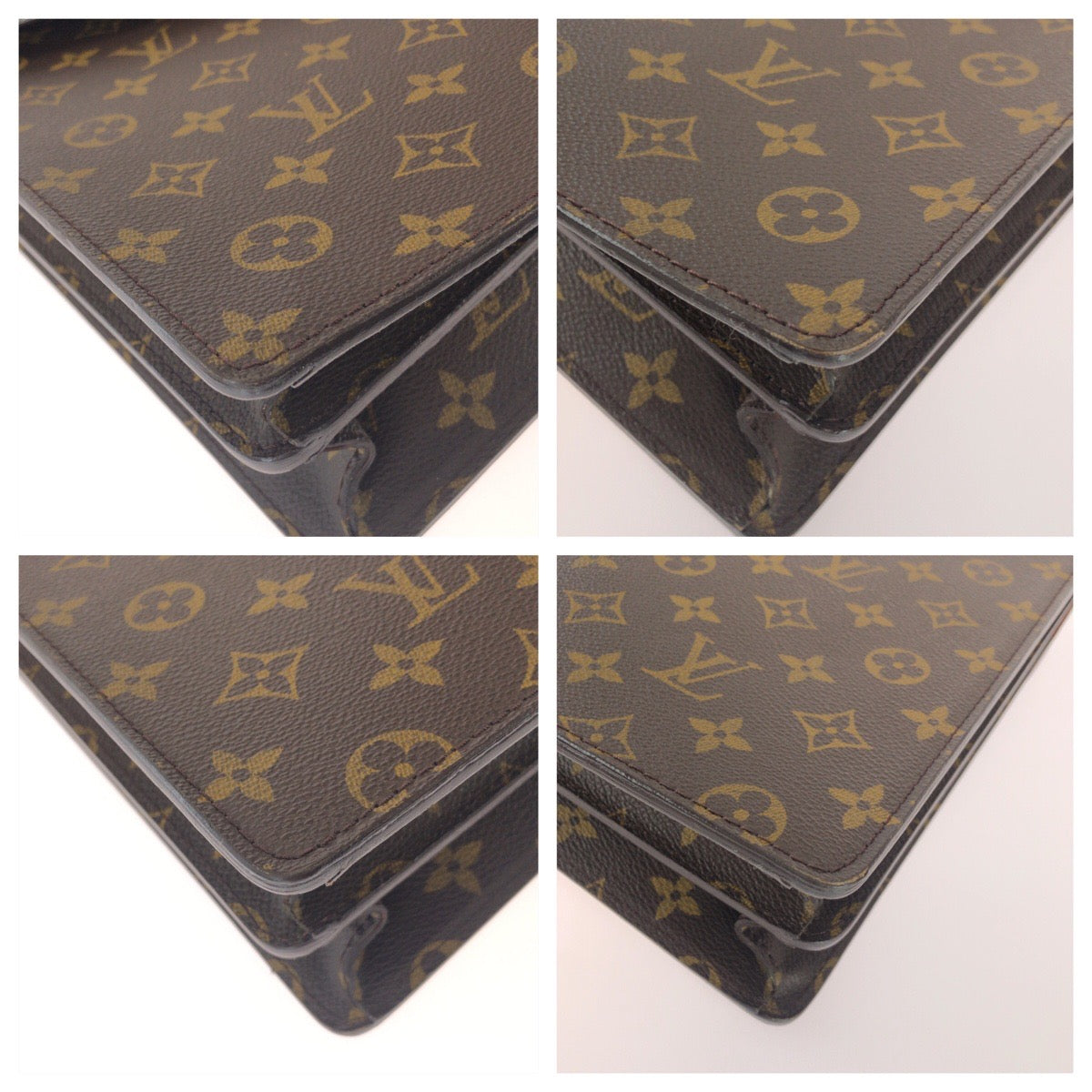 26110
LOUIS VUITTON ルイヴィトン モノグラム セルヴィエット コンセイエ ブラウン ゴールド金具 PVC / レザー M53331 ビジネスバッグ ブリーフケース メンズ ABP