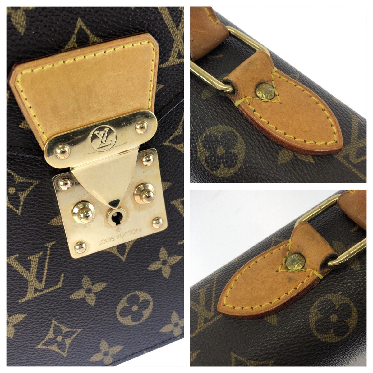 26110
LOUIS VUITTON ルイヴィトン モノグラム セルヴィエット コンセイエ ブラウン ゴールド金具 PVC / レザー M53331 ビジネスバッグ ブリーフケース メンズ ABP