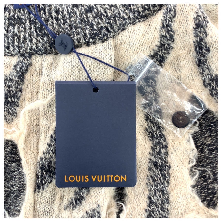 26122
LOUIS VUITTON ルイヴィトン ニット バミューダパンツ サイズM グレー ベージュ ウール / リネン / コットン RW231A VZ9 FOKP99 その他ボトムス レディース SA56