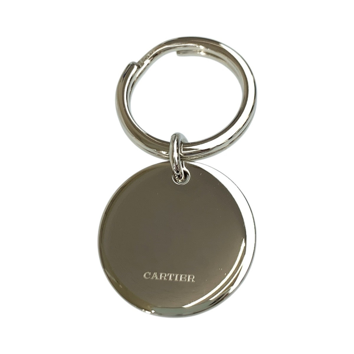 26127
CARTIER カルティエ ロゴモチーフ シルバー ステンレス キーホルダー キーリング レディース SA10