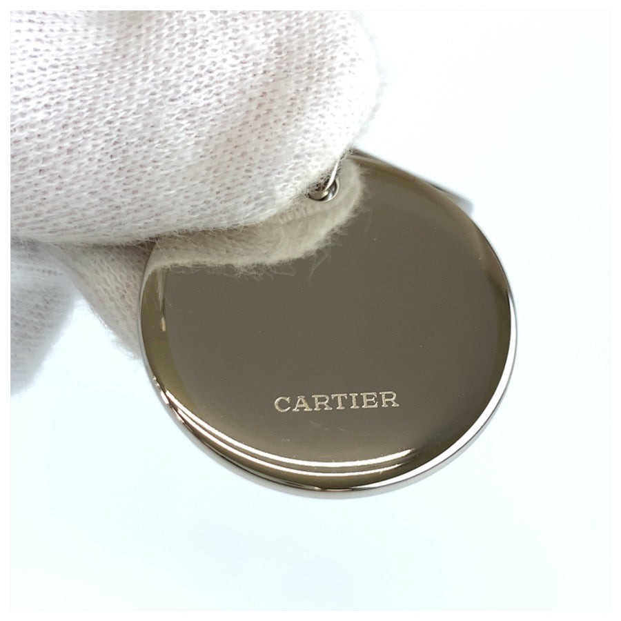 26127
CARTIER カルティエ ロゴモチーフ シルバー ステンレス キーホルダー キーリング レディース SA10