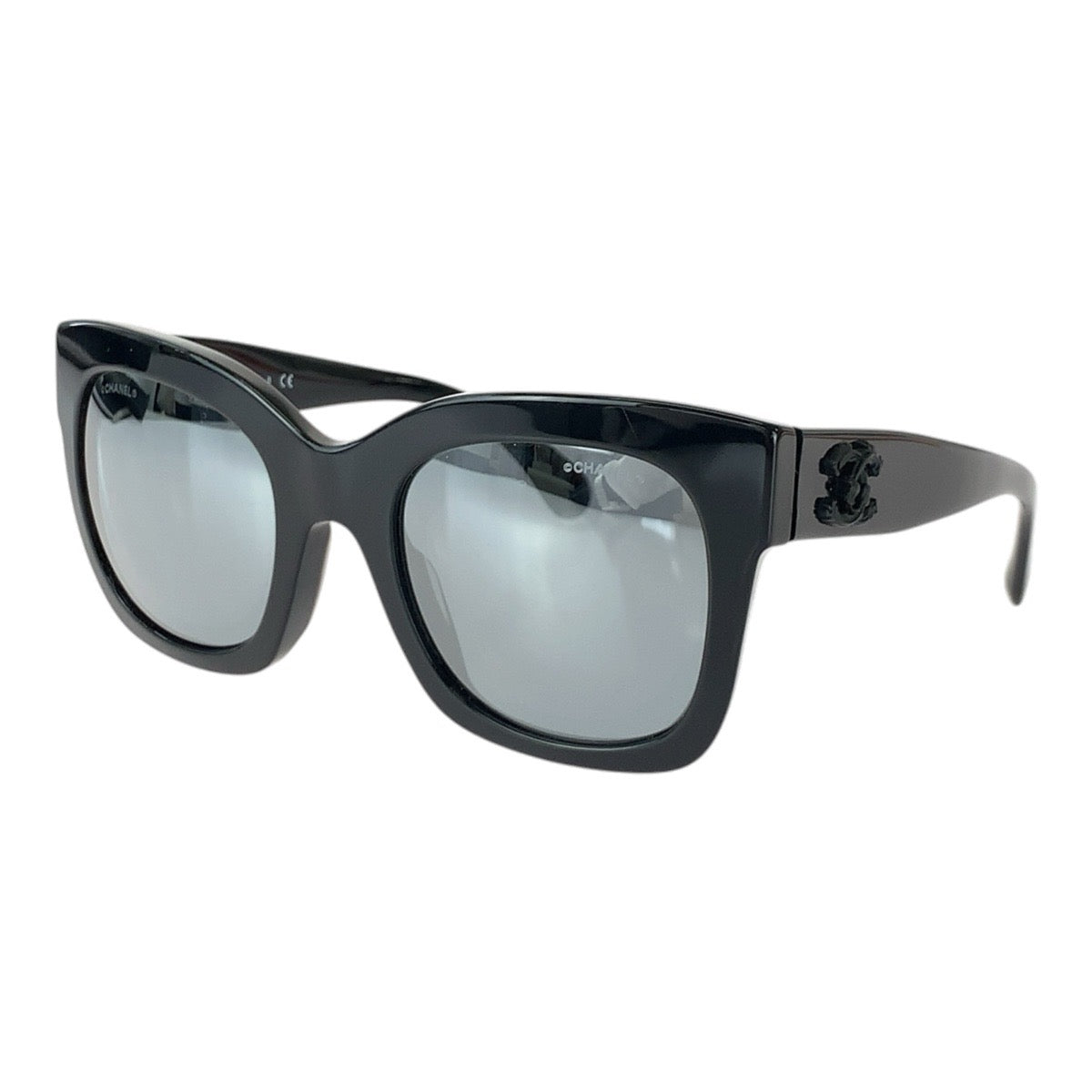 26131
CHANEL シャネル ココマーク サイズ53□23 ブラック グレー シルバー金具 プラスチック 5357-A c.501/26 サングラス 男女兼用 スクエア レディース A36
