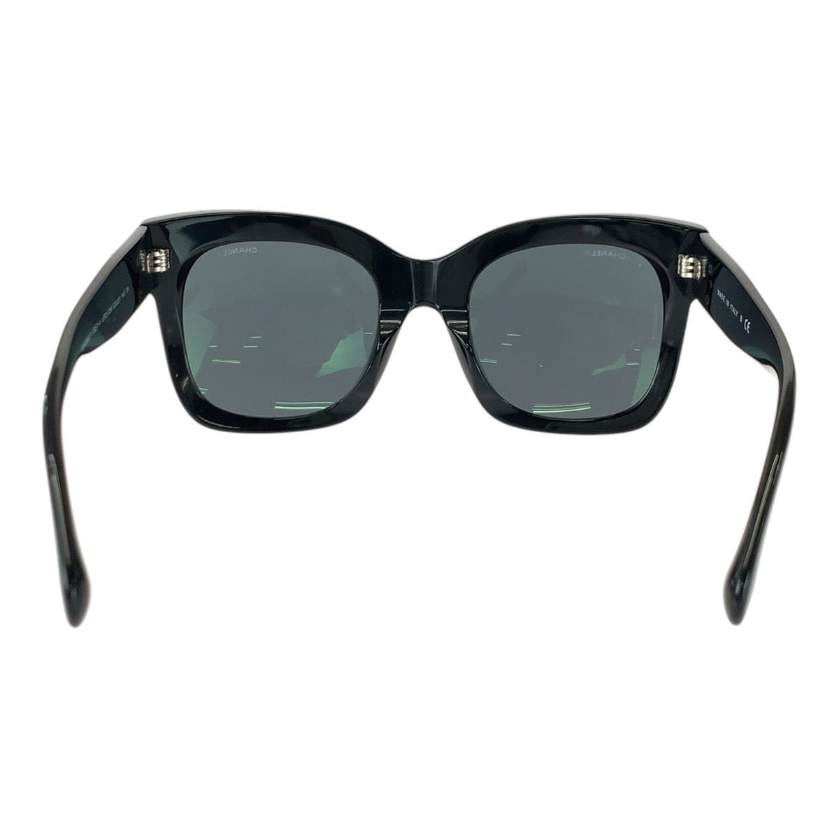 26131
CHANEL シャネル ココマーク サイズ53□23 ブラック グレー シルバー金具 プラスチック 5357-A c.501/26 サングラス 男女兼用 スクエア レディース A36